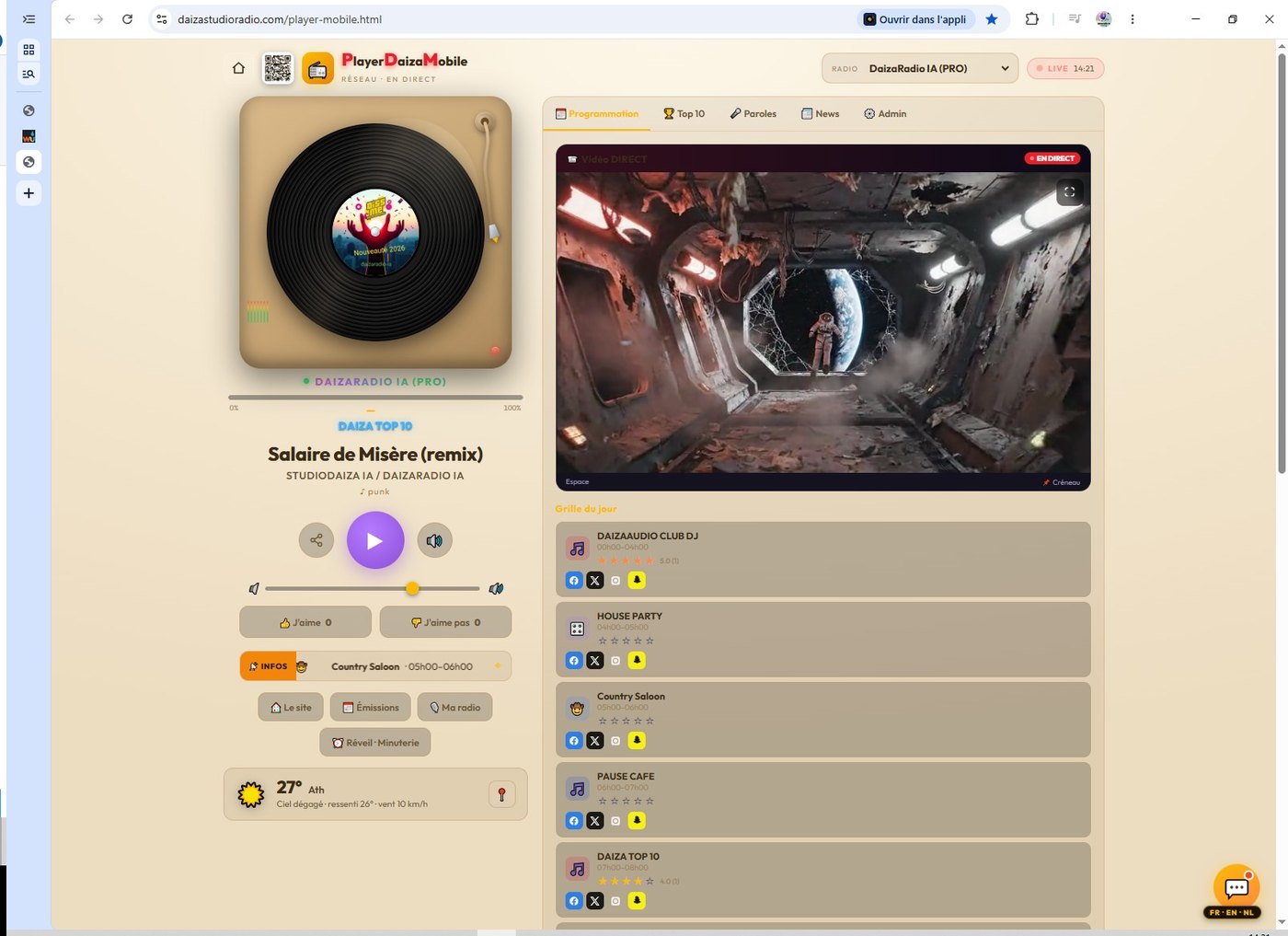 Le player mobile vu par les auditeurs